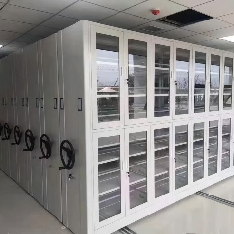 玻璃門手動(dòng)密集架